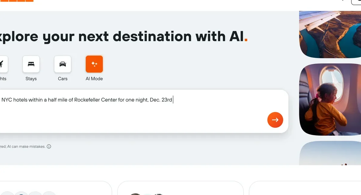 KAYAK LAUNCHES A CONVERSATIONAL AI TRIP PLANNER